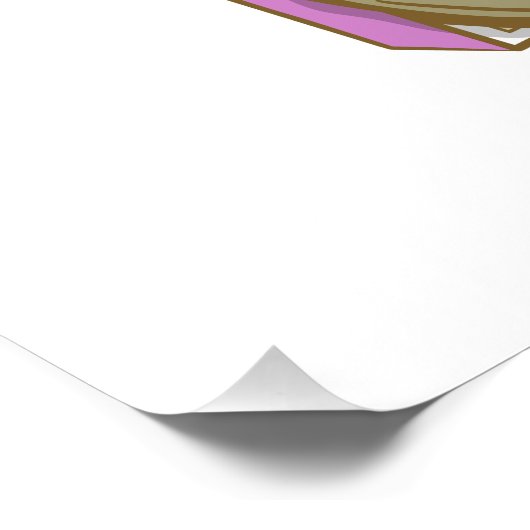 Macbeth Red schrijft over heksen Perfect Poster (Hoek)