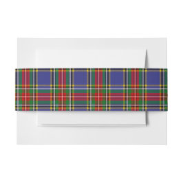 MacBeth Scottish Tartan Belly Band Uitnodigingen Wikkel
