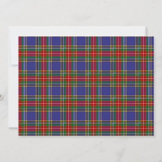 MacBeth Scottish Wedding Invitation Kaart (Achterkant)