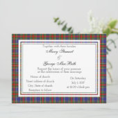 MacBeth Scottish Wedding Invitation Kaart (Staand voorkant)