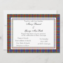 MacBeth Scottish Wedding Invitation Kaart