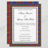MacBeth Scottish Wedding Invitation Kaart (Voorkant / Achterkant)