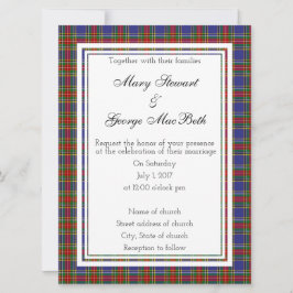 MacBeth Scottish Wedding Invitation Kaart
