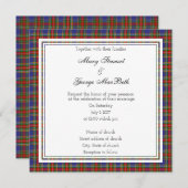 MacBeth Scottish Wedding Square Invitation Kaart (Voorkant / Achterkant)