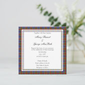 MacBeth Scottish Wedding Square Invitation Kaart (Staand voorkant)