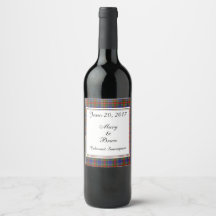 MacBeth Scottish Wedding Wine Label