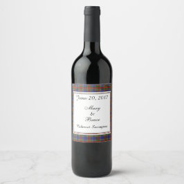MacBeth Scottish Wedding Wine Label Wijn Etiket