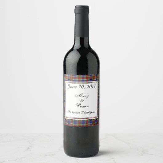 MacBeth Scottish Wedding Wine Label Wijn Etiket (Voorkant)