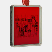 Macbeth Shakespeare, het leven maar een wandelende Metalen Ornament (Rechts)