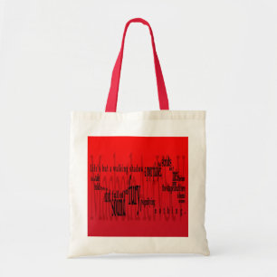 Macbeth Shakespeare, het leven maar een wandelende Tote Bag