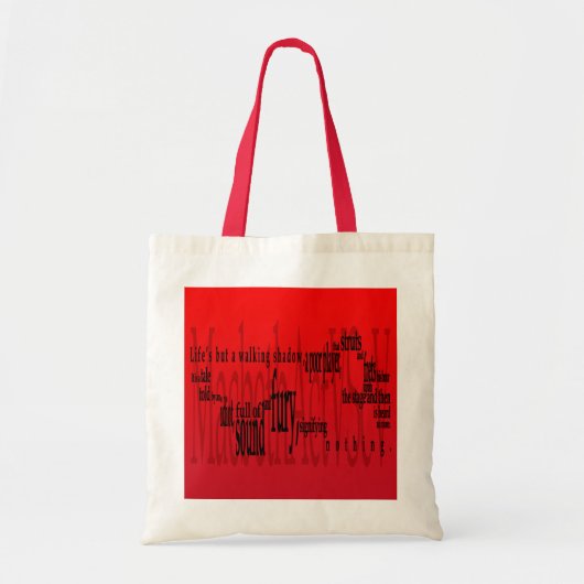 Macbeth Shakespeare, het leven maar een wandelende Tote Bag (Voorkant)