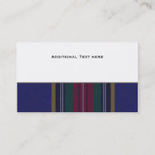 MacBeth Tartan Aangepast Visitekaartje (Achterkant)