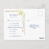 MacBeth Tartan Briefkaart Wedding Response (Achterkant)