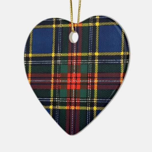 Macbeth Tartan - Monogram Keramisch Ornament (Links)