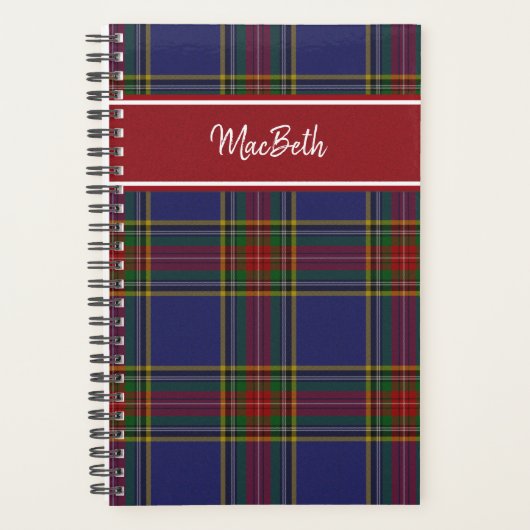 MacBeth Tartan Pset Planner (Voorkant)