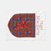 MacBeth Tartan Scottish Play Lion Rampant Fleece Deken (Voorkant (Horizontaal))
