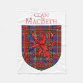 MacBeth Tartan Scottish Play Lion Rampant Fleece Deken (Voorkant)