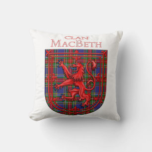 MacBeth Tartan Scottish Play Lion Rampant Kussen