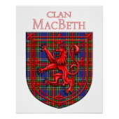 MacBeth Tartan Scottish Play Lion Rampant Perfect Poster (Voorkant)