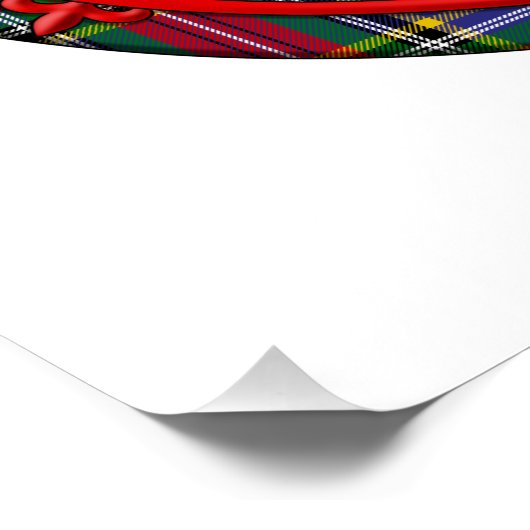 MacBeth Tartan Scottish Play Lion Rampant Perfect Poster (Hoek)