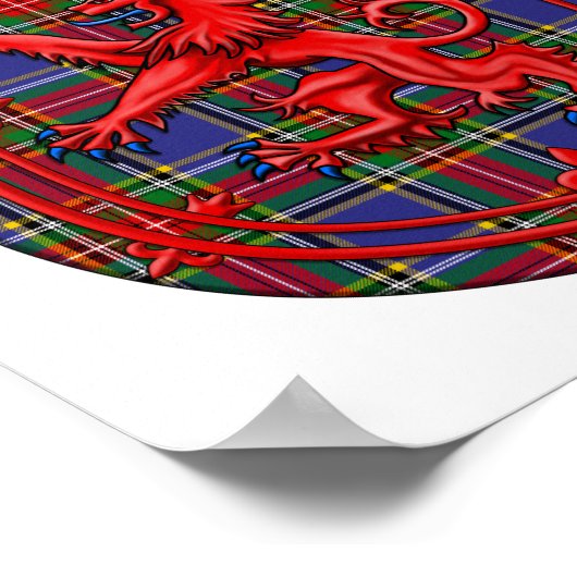 MacBeth Tartan Scottish Play Lion Rampant Poster (Hoek)