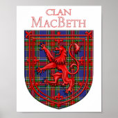 MacBeth Tartan Scottish Play Lion Rampant Poster (Voorkant)
