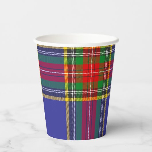 MacBeth Tartan Scottish Pset Pattern Cups Papieren Bekers (Achterkant)