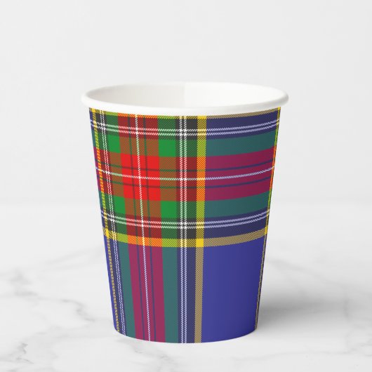 MacBeth Tartan Scottish Pset Pattern Cups Papieren Bekers (Links)