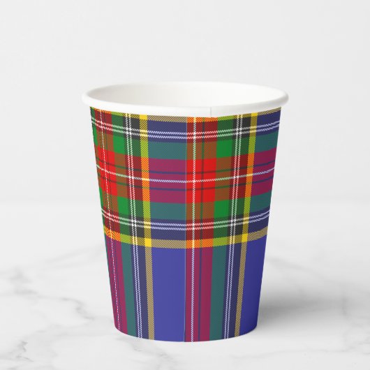 MacBeth Tartan Scottish Pset Pattern Cups Papieren Bekers (Rechts)