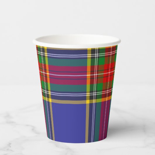 MacBeth Tartan Scottish Pset Pattern Cups Papieren Bekers (Voorkant)