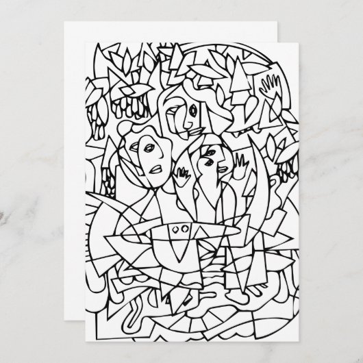 Macbeth "Three Witches" Notecards Bedankkaart (Voorkant / Achterkant)