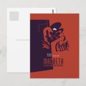 MacBeth William Shakespeare Briefkaart (Voorkant / Achterkant)