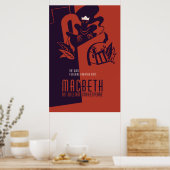 MacBeth William Shakespeare Poster (Keuken)