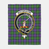 MacBrayne Clan Schotse Plaid Fleece Deken (Voorkant)