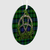 MacBride Tartan en Celtic Trinity Knot Ornament (voorkant)