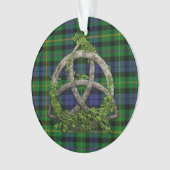 MacBride Tartan en Celtic Trinity Knot Ornament (voorkant)