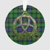 MacBride Tartan en Celtic Trinity Knot Ornament (voorkant)