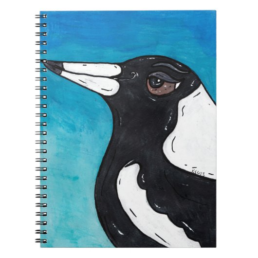 Macca the Magpie Notitieboek (Voorkant)
