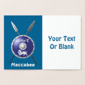 Maccabee Schild En Speren Folie Kaarten (Binnen)