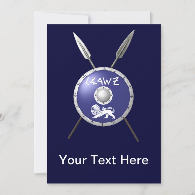 Maccabee Shield and Spears (Voorkant)