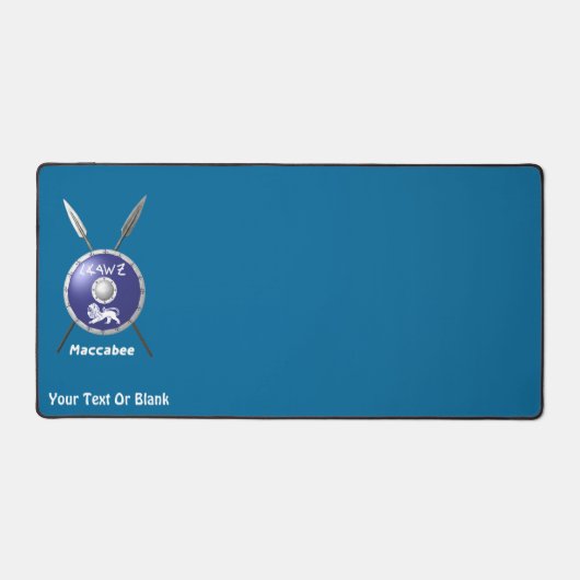 Maccabee Shield and Spears Bureaumat (Voorkant)