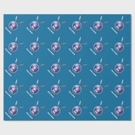 Maccabee Shield and Spears Cadeaupapier (Vlak)