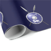 Maccabee Shield and Spears Cadeaupapier (Rol Hoek)