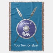 Maccabee Shield and Spears Deken (Voorkant Verticaal)