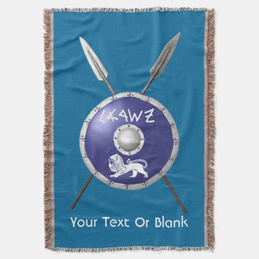 Maccabee Shield and Spears Deken (Voorkant Verticaal)