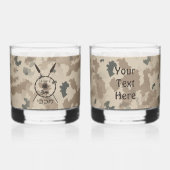 Maccabee Shield and Spears Desert Whisky Glas (Voorkant)