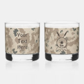 Maccabee Shield and Spears Desert Whisky Glas (Achterkant)