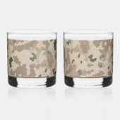 Maccabee Shield and Spears Desert Whisky Glas (Links)