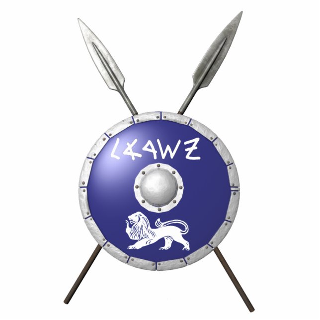 Maccabee Shield and Spears Fotobeeldje Magneet (Voorkant)