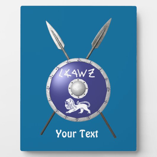 Maccabee Shield and Spears Fotoplaat (Voorkant)